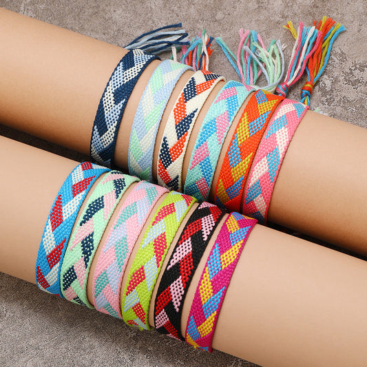 Handwoven Rhombus Bracelet