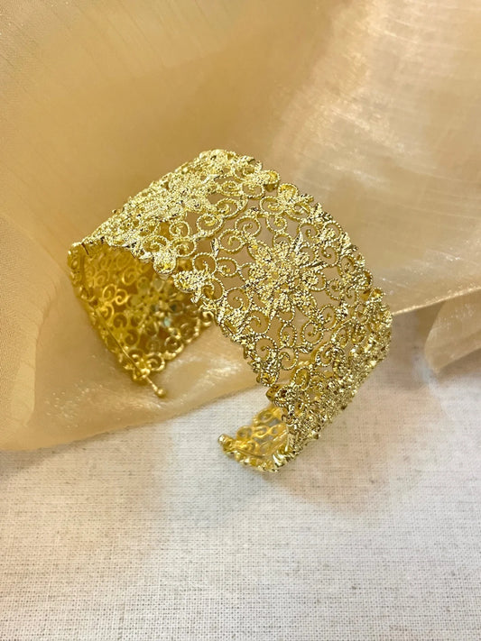 Golden Filigree Cuff