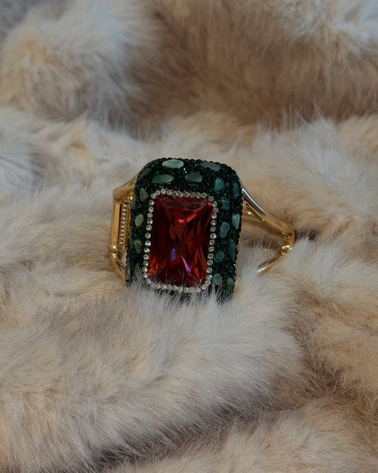 Baroque Gemstone Cuff
