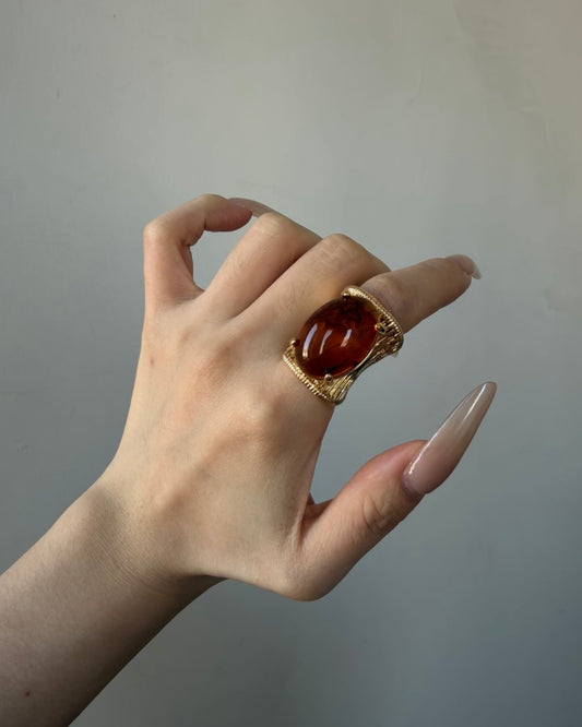 Retro Chunky Gold Band