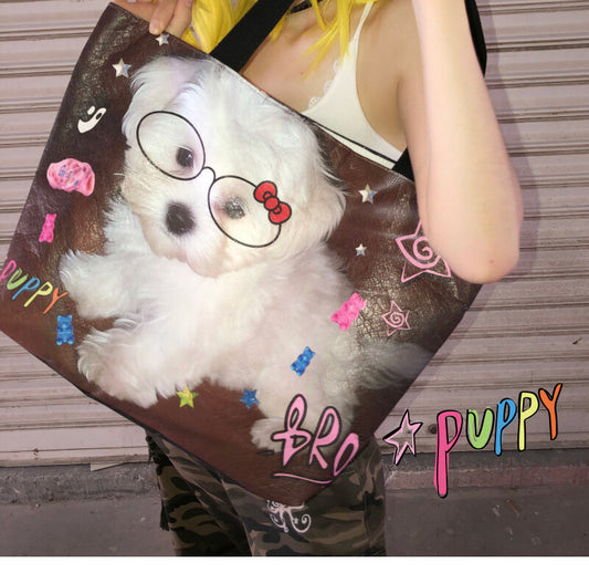Cute Puppy Tote Bag