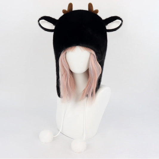 Reindeer Antler Plush Beanie