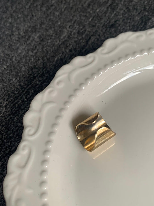 Gold Brushed Ring