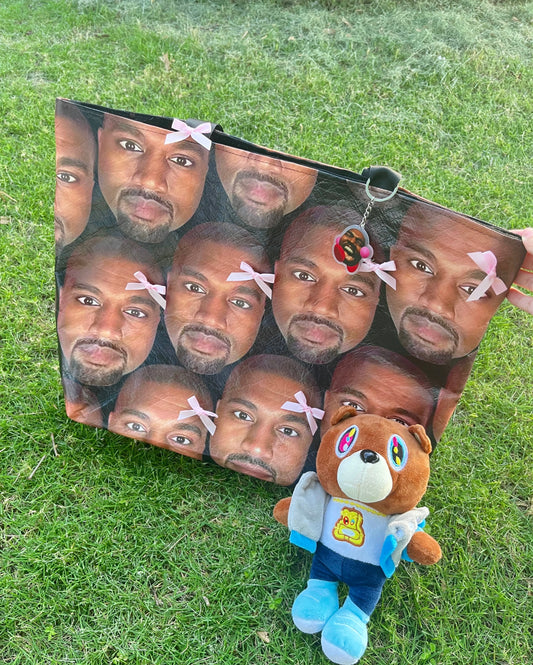 Kanye West Face All-Over Print Tote Bag