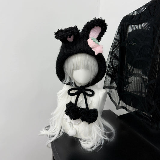 Bunny Ears Knitted Bonnet