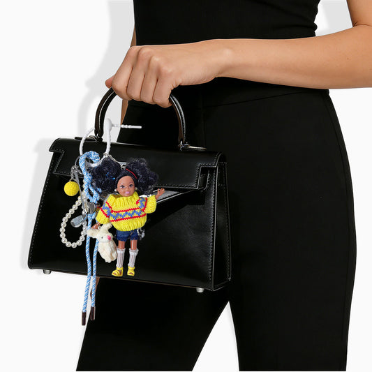 Yellow Sweater Barbie Bag Charm