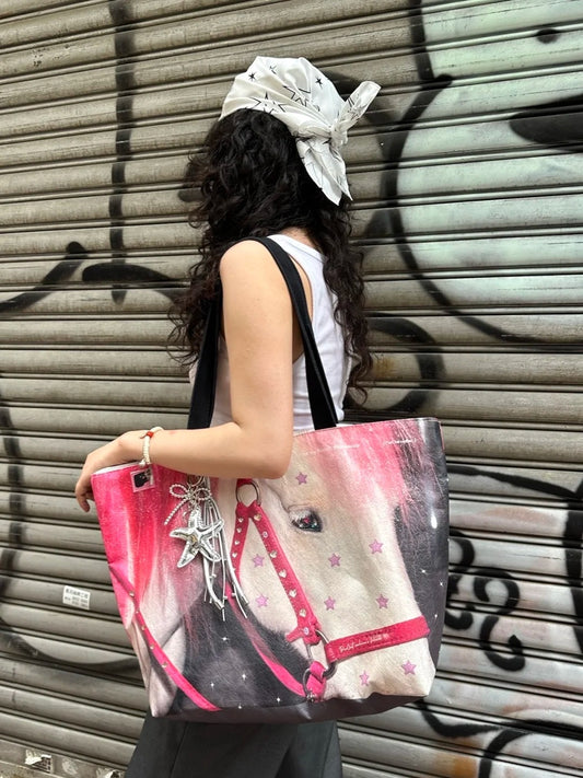 White Horse Tote Bag