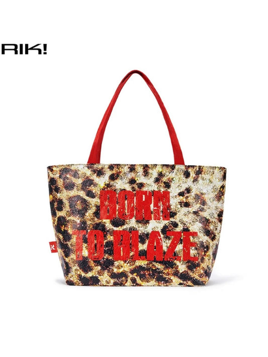 Super Shine Leopard Tote