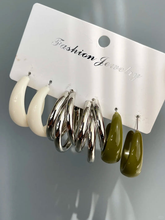 Acrylic Hoop Earrings