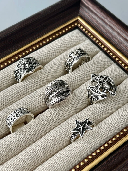 Dark Carved Ring