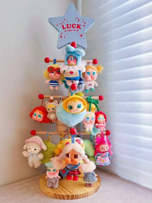 Large Standing Wooden Christmas Tree Organizer