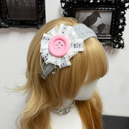 Giant Button Wide Headband