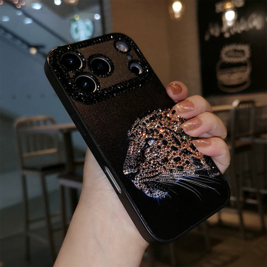 Leopard Rhinestone Case