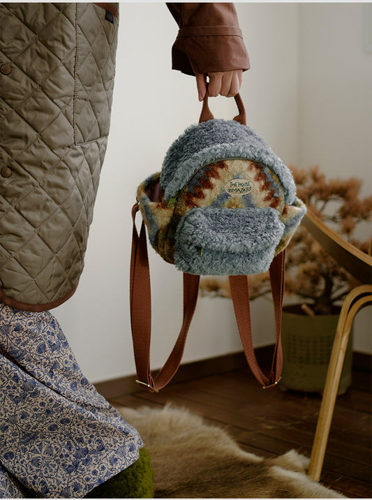Mini Plush Fleece Backpack