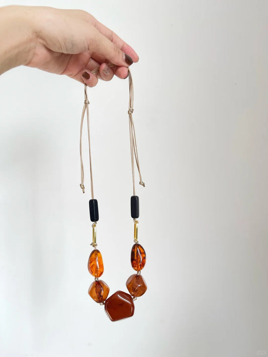 Agate Beaded Necklace