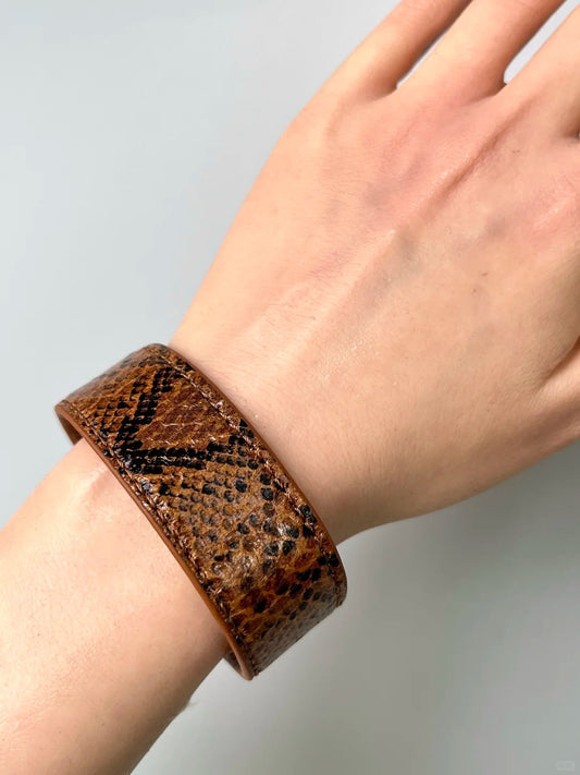 Snake-Print Bracelet