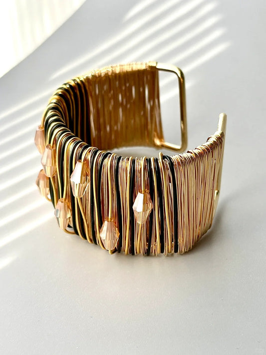 Gold Wire Cuff
