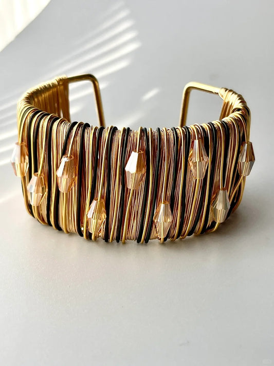 Gold Wire Cuff