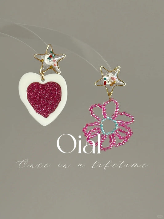 Starlight Jam Heart Earrings
