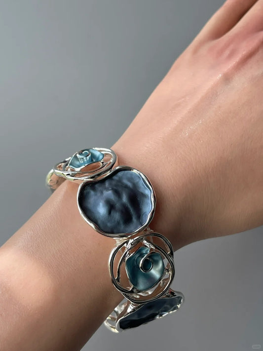 Blue Enamel Bracelet