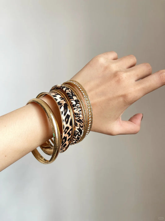 Leopard Bangle Set