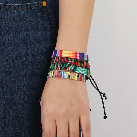 Handwoven Stripe Bracelet