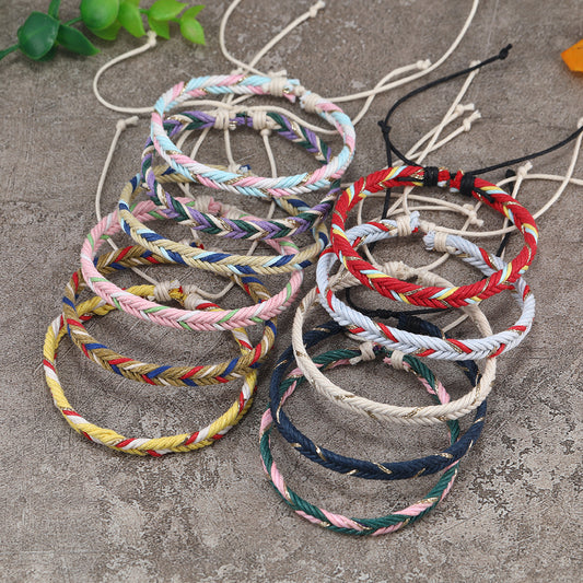 Handwoven Colorful Friendship Bracelets