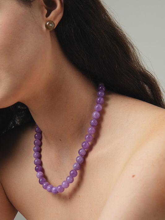 Amethyst Beaded Necklace