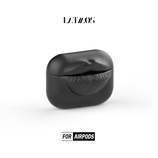 Black Lips Silicone Protection Case for AirPods Case