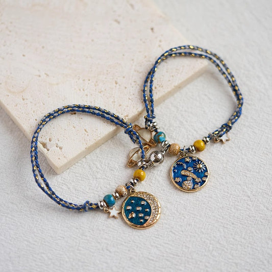 Ceramic Sun and Moon Bracelet