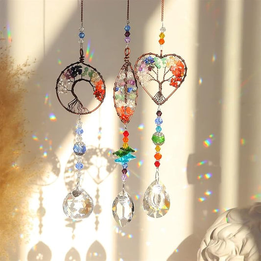 Handmade Crystal Tree of Life Sun Catcher