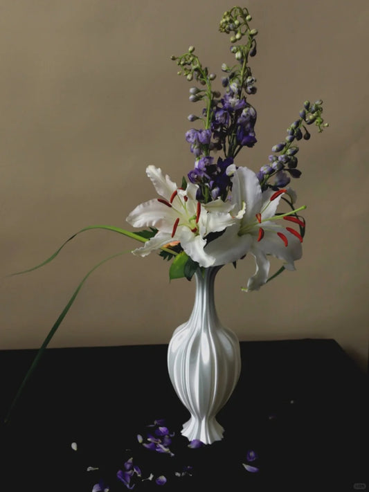 Flowing Silk 3D Printed Vase