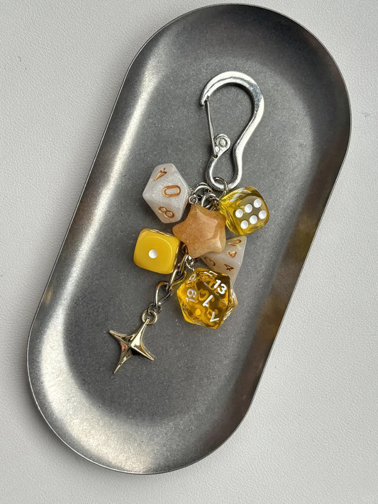 Golden Star Dice Charm