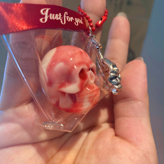 Handcrafted Cherry Party Skeleton Squishy