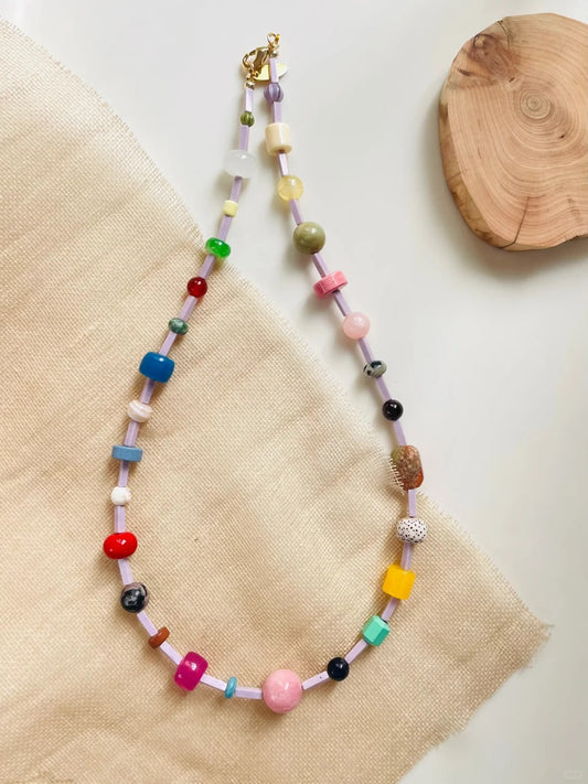 Rainbow Ferris Wheel Necklace