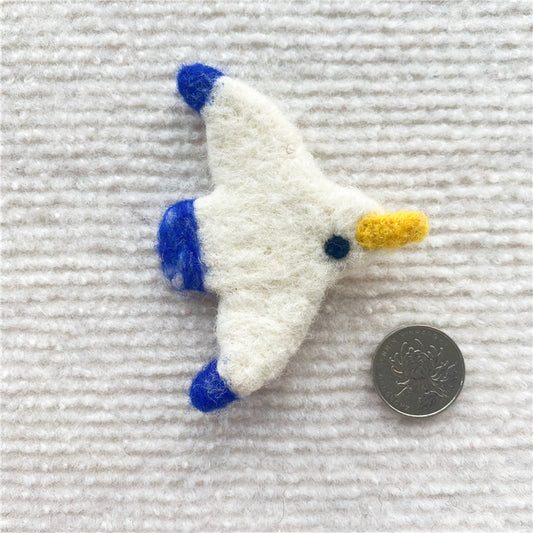 Handmade Wool Felt Birds Brooch