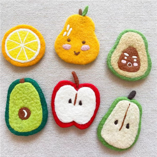 Handmade Wool Felt Fruit Coaster