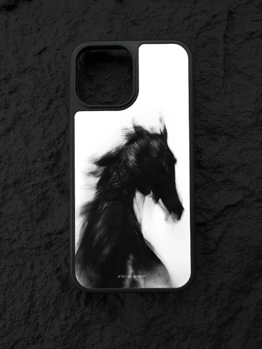 Black Horse Phone Case
