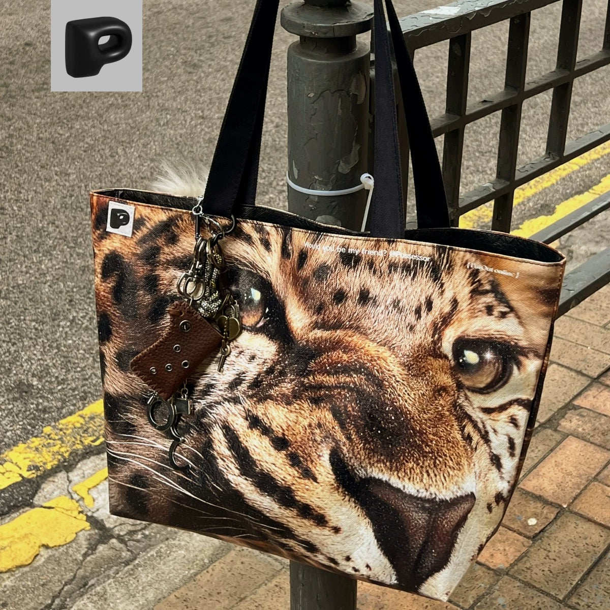 a bold statement leopard tote bag
