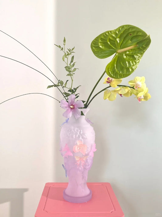 Light Pink Butterfly Dream 3D Printed Vase