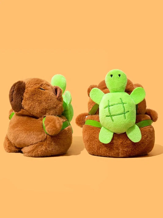 Plush Capybara and Turtle  AirPods Case