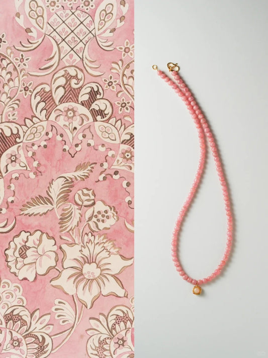 Rhodochrosite Dream with Opal Necklace