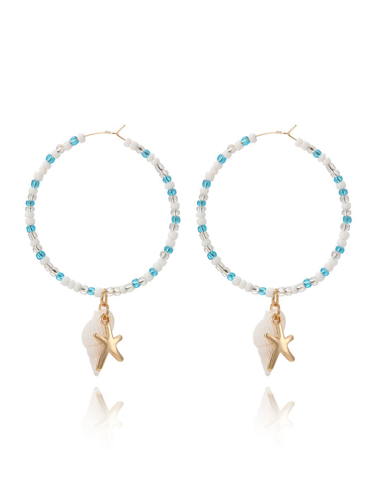 Starfish Big Hoop Earrings