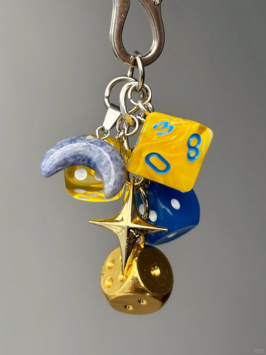 Starry Night Dice Pendant