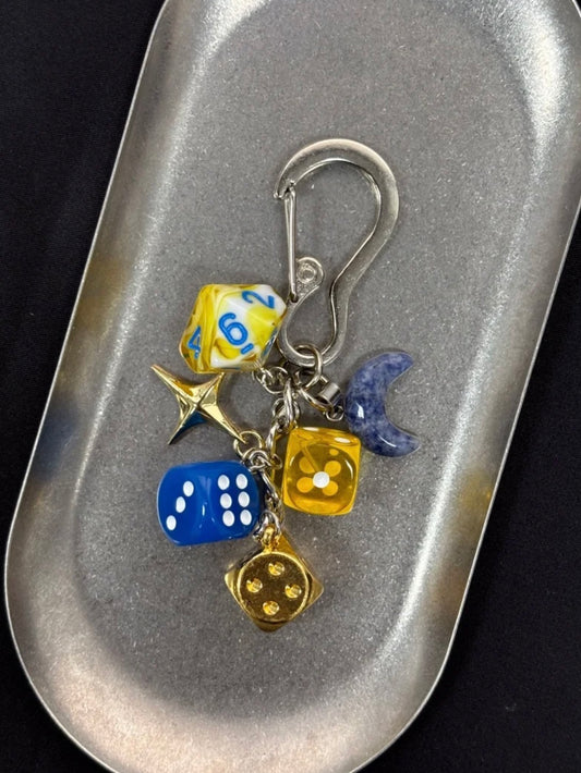 Starry Night Dice Pendant