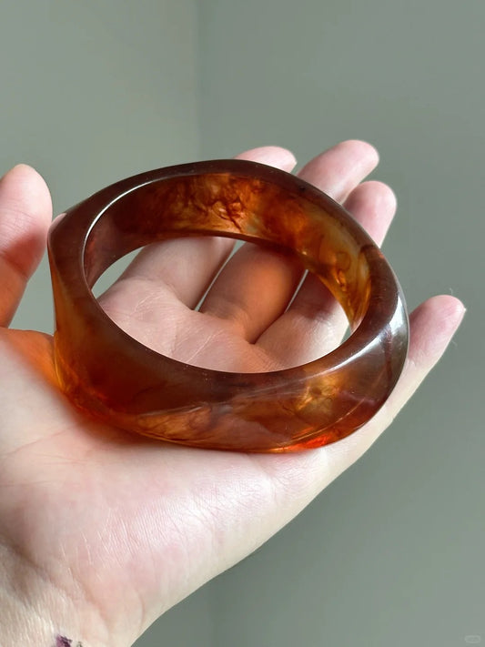 Irregular Amber Bangle