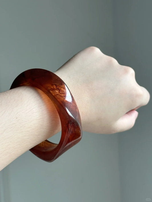 Irregular Amber Bangle