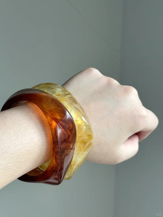 Irregular Amber Bangle