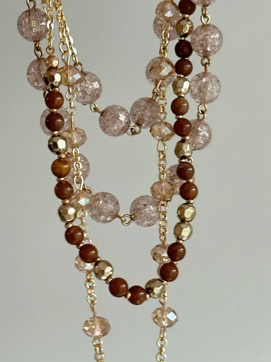 Crystal Layered Necklace
