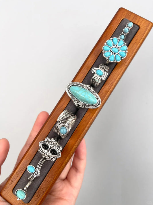 Turquoise Ring Set